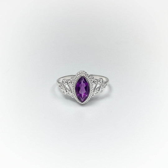 Amethyst Ring-Rocks and Gems Canada