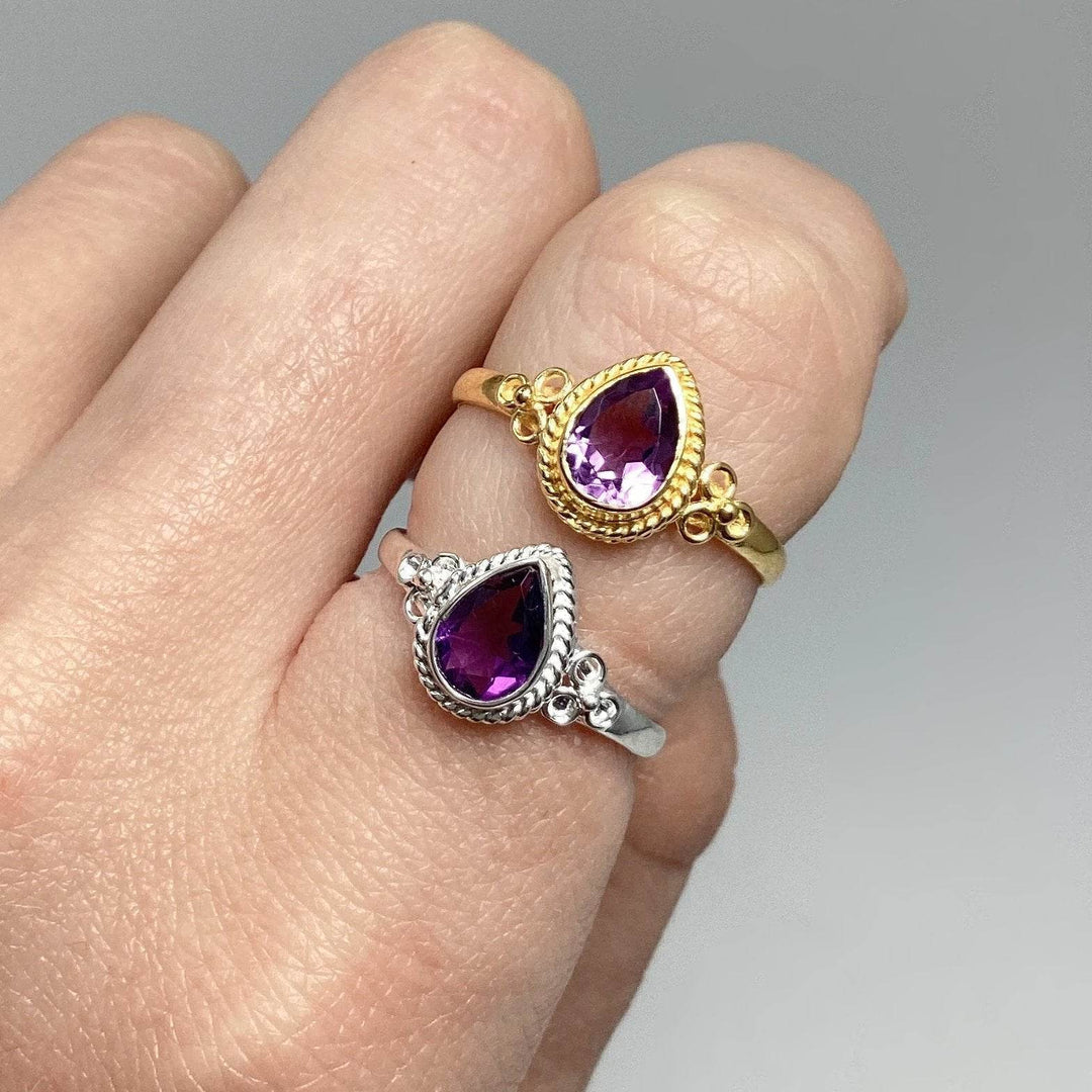 Amethyst Ring-Rocks and Gems Canada