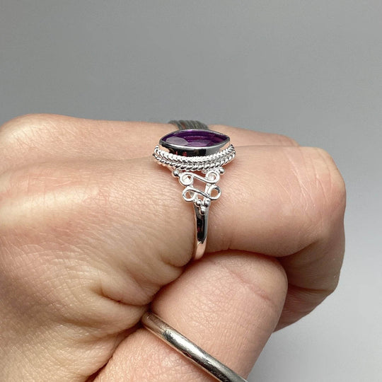 Amethyst Ring-Rocks and Gems Canada