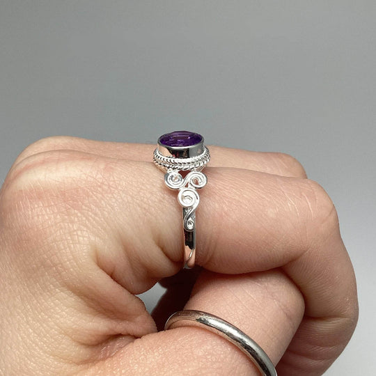 Amethyst Ring-Rocks and Gems Canada
