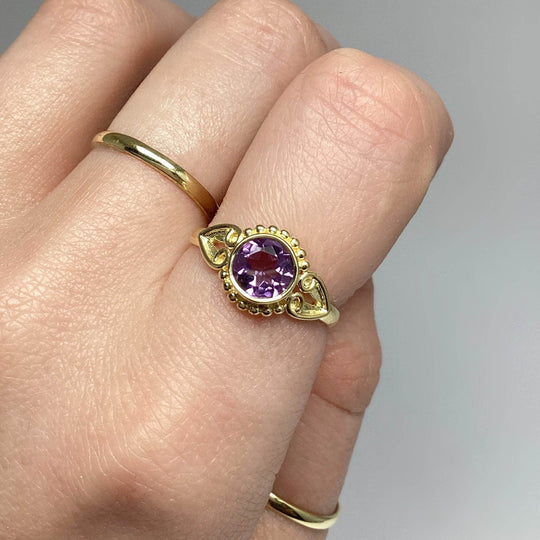 Amethyst Ring-Rocks and Gems Canada