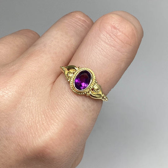 Amethyst Ring-Rocks and Gems Canada