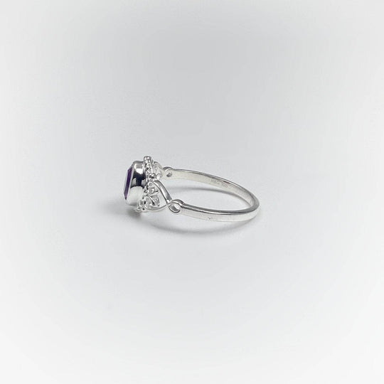 Amethyst Ring-Rocks and Gems Canada