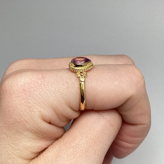 Amethyst Ring-Rocks and Gems Canada