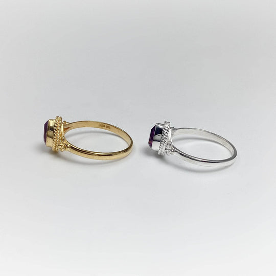 Amethyst Ring-Rocks and Gems Canada