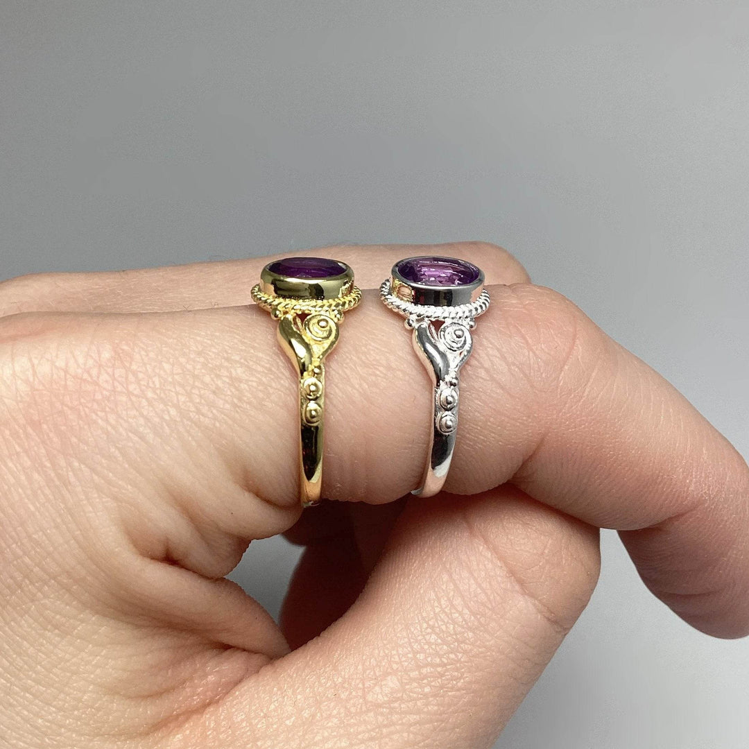 Amethyst Ring-Rocks and Gems Canada