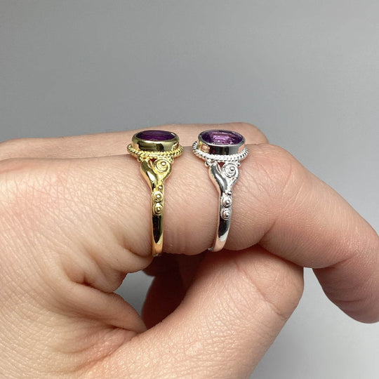 Amethyst Ring-Rocks and Gems Canada