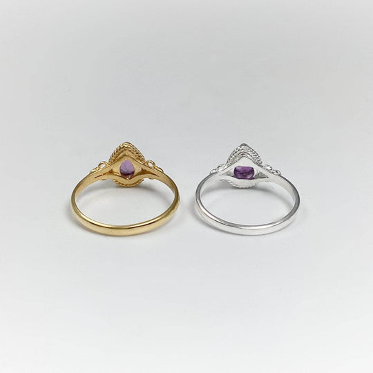 Amethyst Ring-Rocks and Gems Canada
