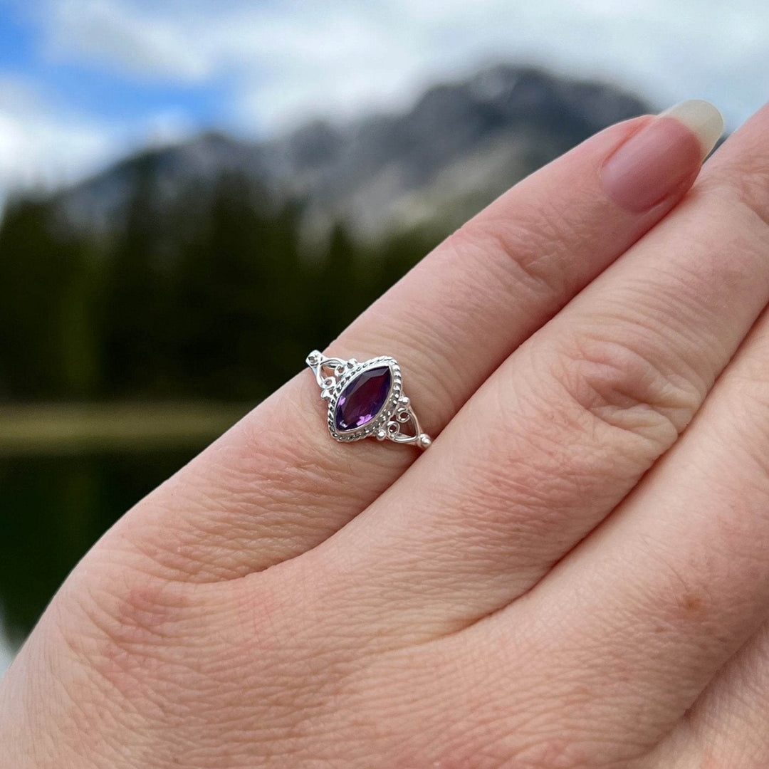 Amethyst Ring-Rocks and Gems Canada