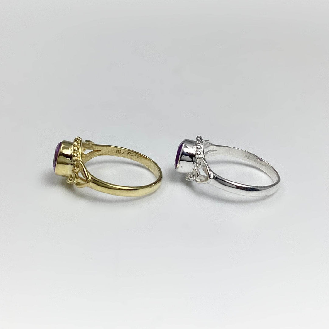 Amethyst Ring-Rocks and Gems Canada