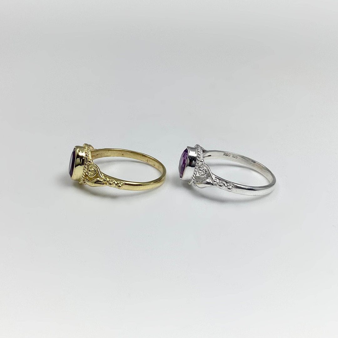 Amethyst Ring-Rocks and Gems Canada