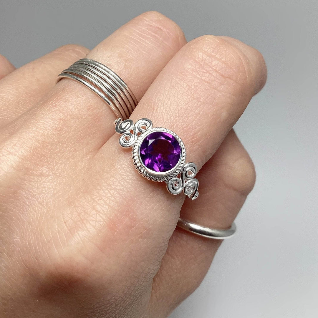 Amethyst Ring-Rocks and Gems Canada