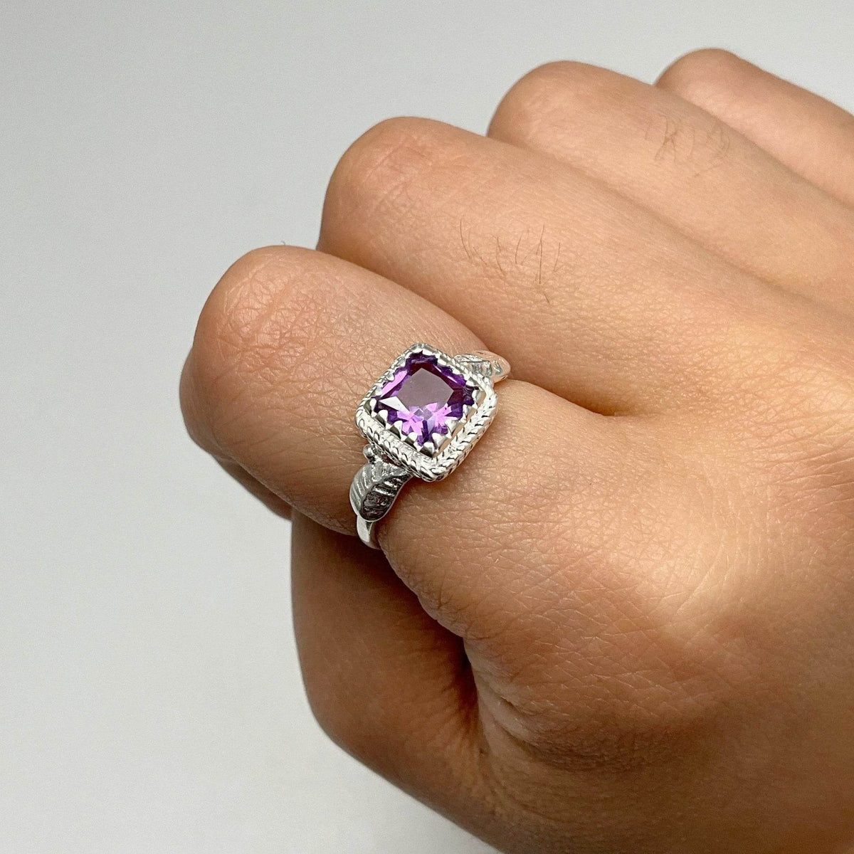 Amethyst Ring-Rocks and Gems Canada