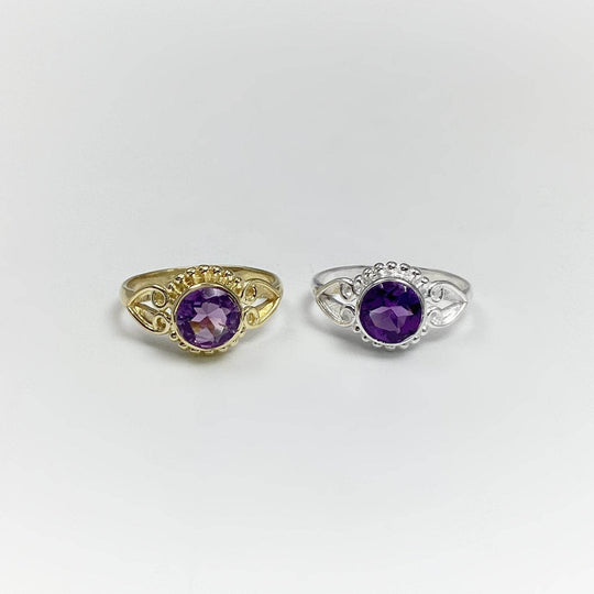 Amethyst Ring-Rocks and Gems Canada