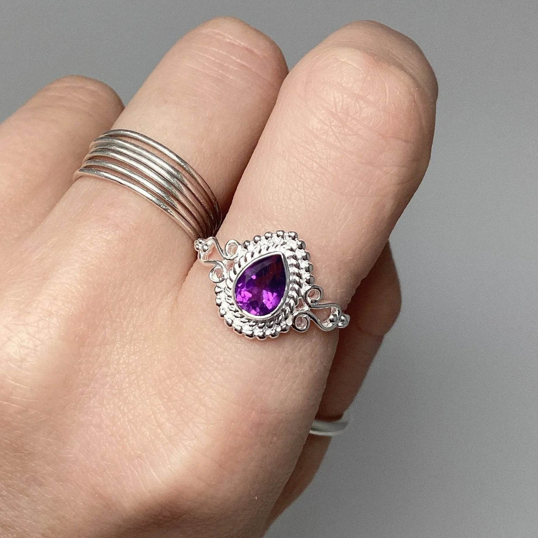 Amethyst Ring-Rocks and Gems Canada