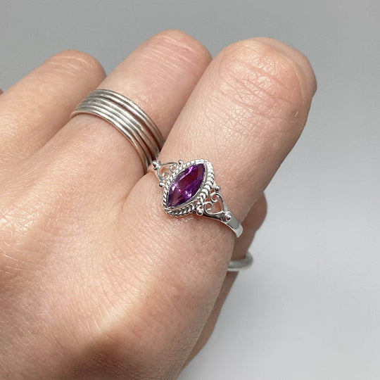 Amethyst Ring-Rocks and Gems Canada