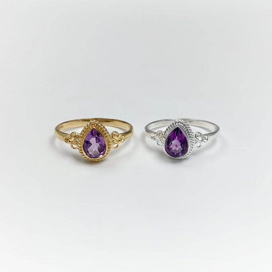 Amethyst Ring-Rocks and Gems Canada