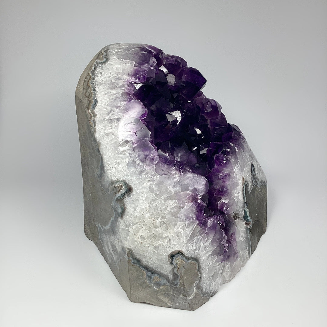 Amethyst Druze Cluster Large Stand Up - Rocks and Gems Canada