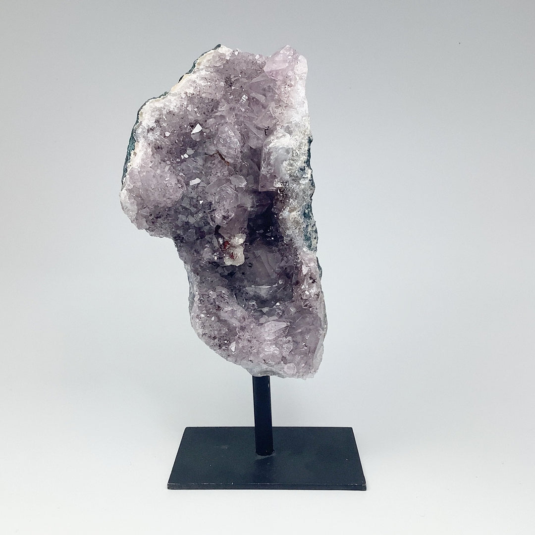 Amethyst Druze Cluster on Stand - Rocks and Gems Canada