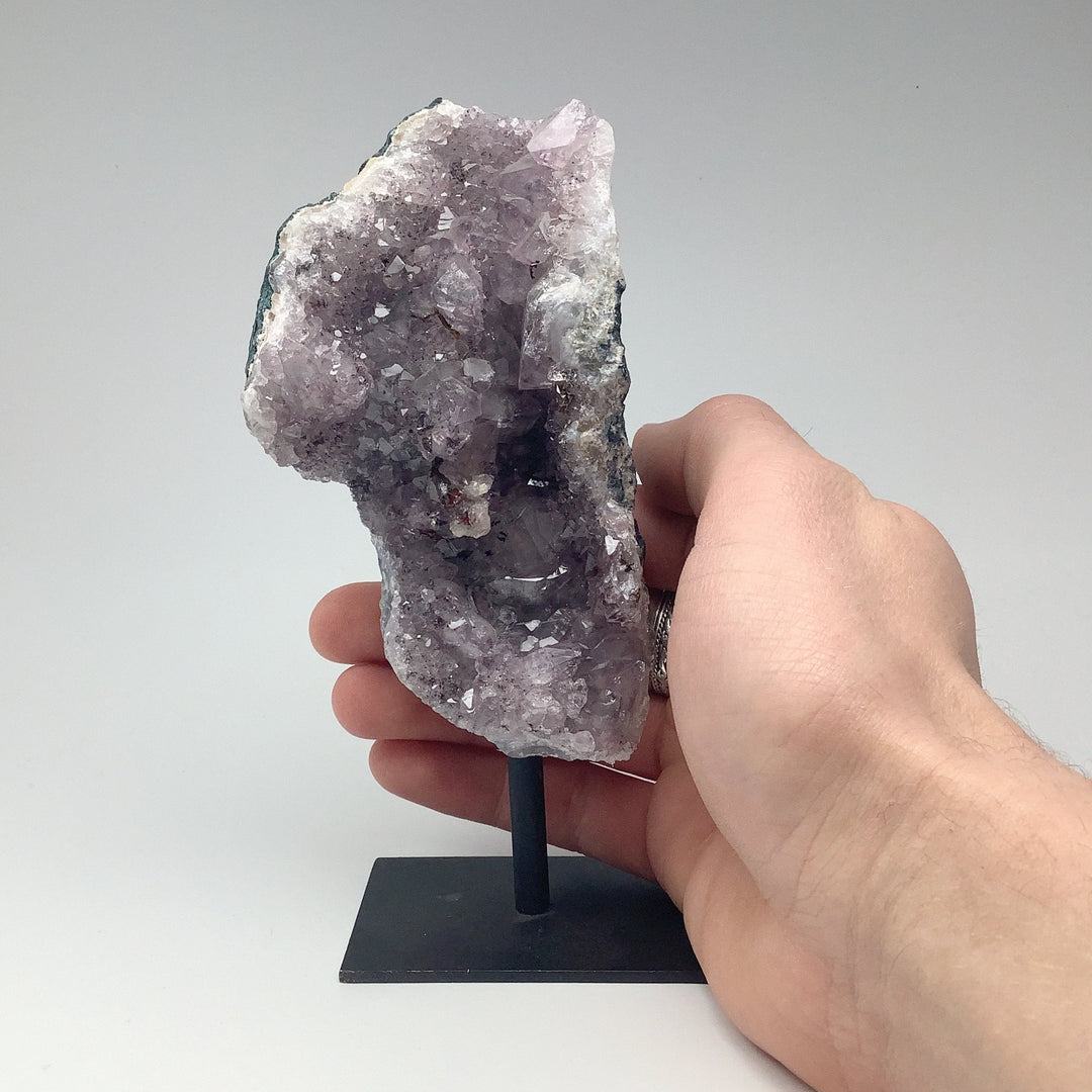 Amethyst Druze Cluster on Stand - Rocks and Gems Canada