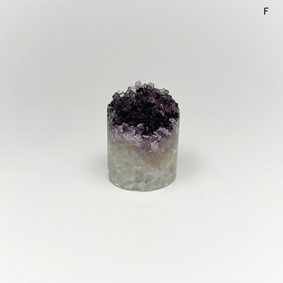 Amethyst Druze Cylinder Stand Up - Rocks and Gems Canada