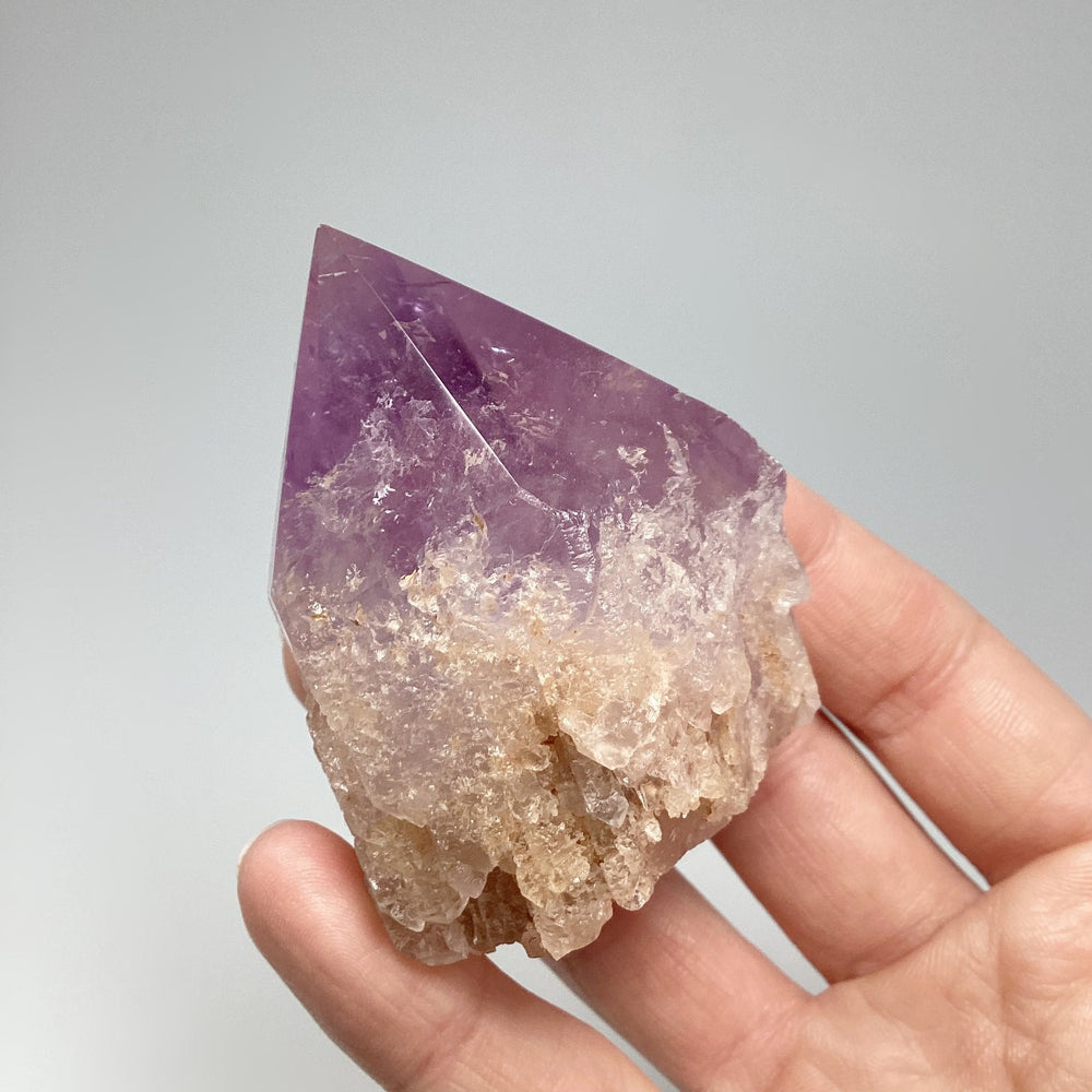 Amethyst Half Polished Point - Rocks and Gems Canada