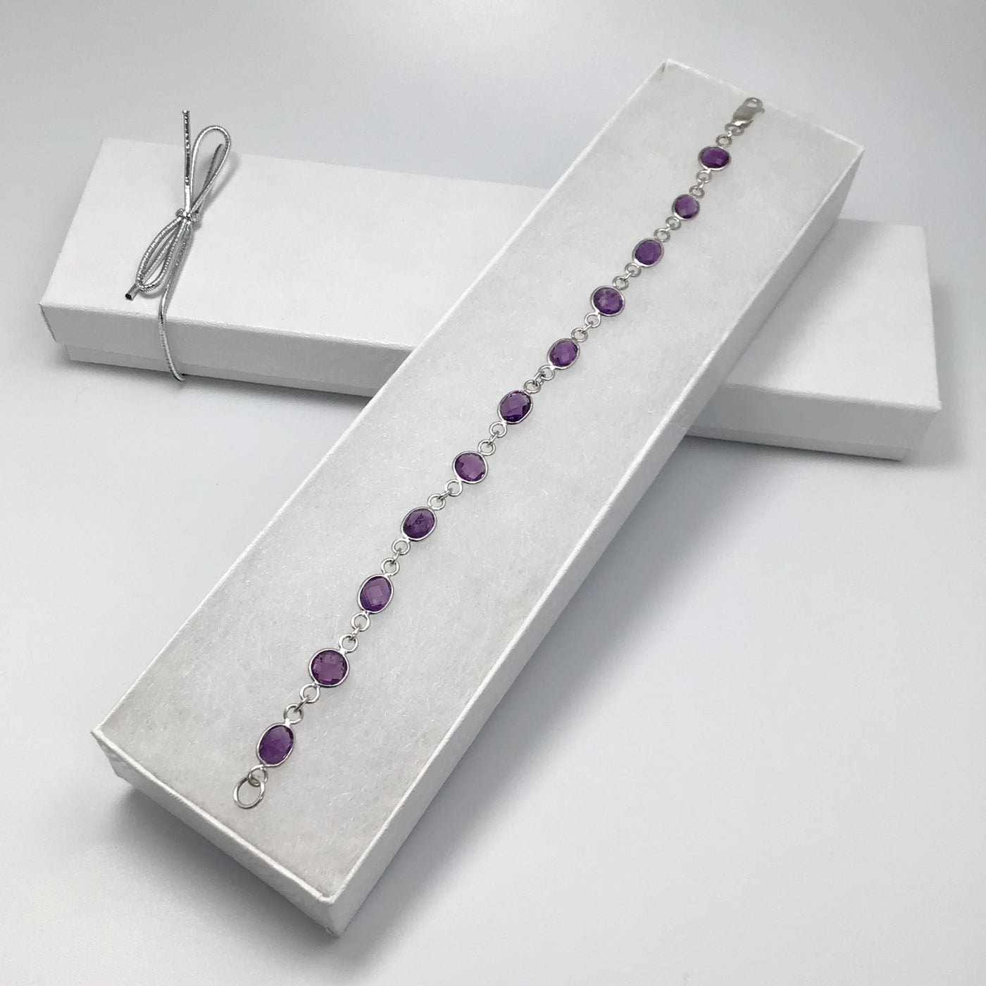 Amethyst Sterling Silver Bracelet