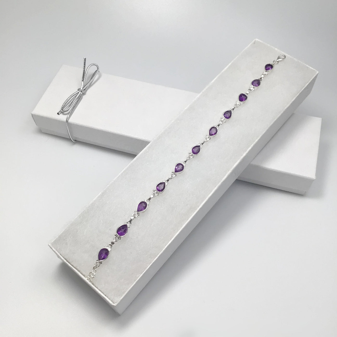 Amethyst Sterling Silver Bracelet