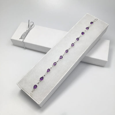 Amethyst Sterling Silver Bracelet