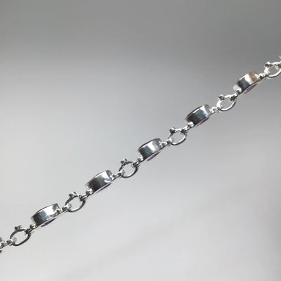 Amethyst Sterling Silver Bracelet