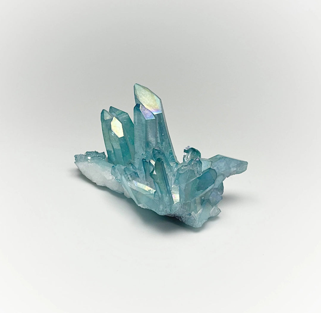 Aqua Aura Quartz Cluster - Rocks and Gems Canada