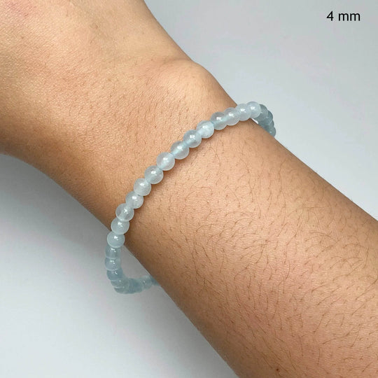 Aquamarine Beaded Bracelet-Rocks and Gems Canada