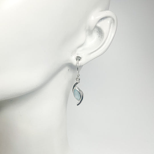 Aquamarine Dangle Earrings-Rocks and Gems Canada