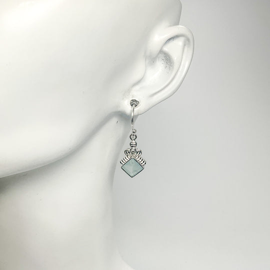 Aquamarine Dangle Earrings-Rocks and Gems Canada