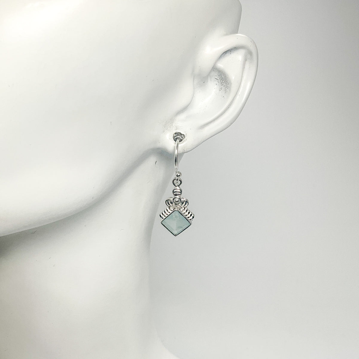 Aquamarine Dangle Earrings-Rocks and Gems Canada
