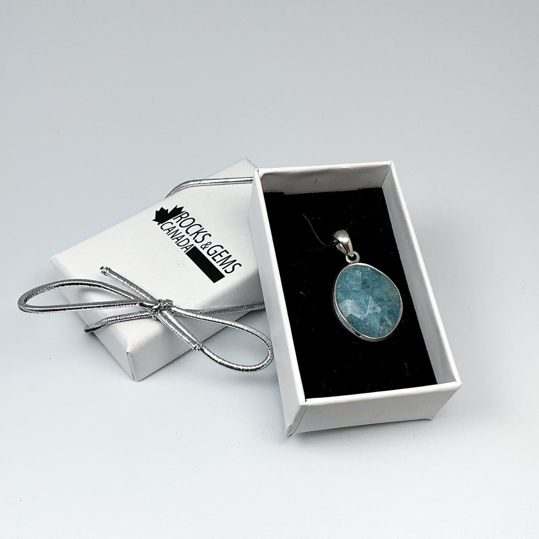 Aquamarine Pendant-Rocks and Gems Canada