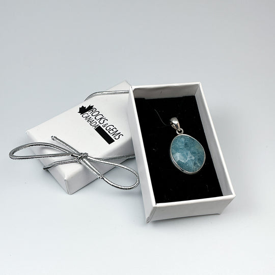 Aquamarine Pendant-Rocks and Gems Canada