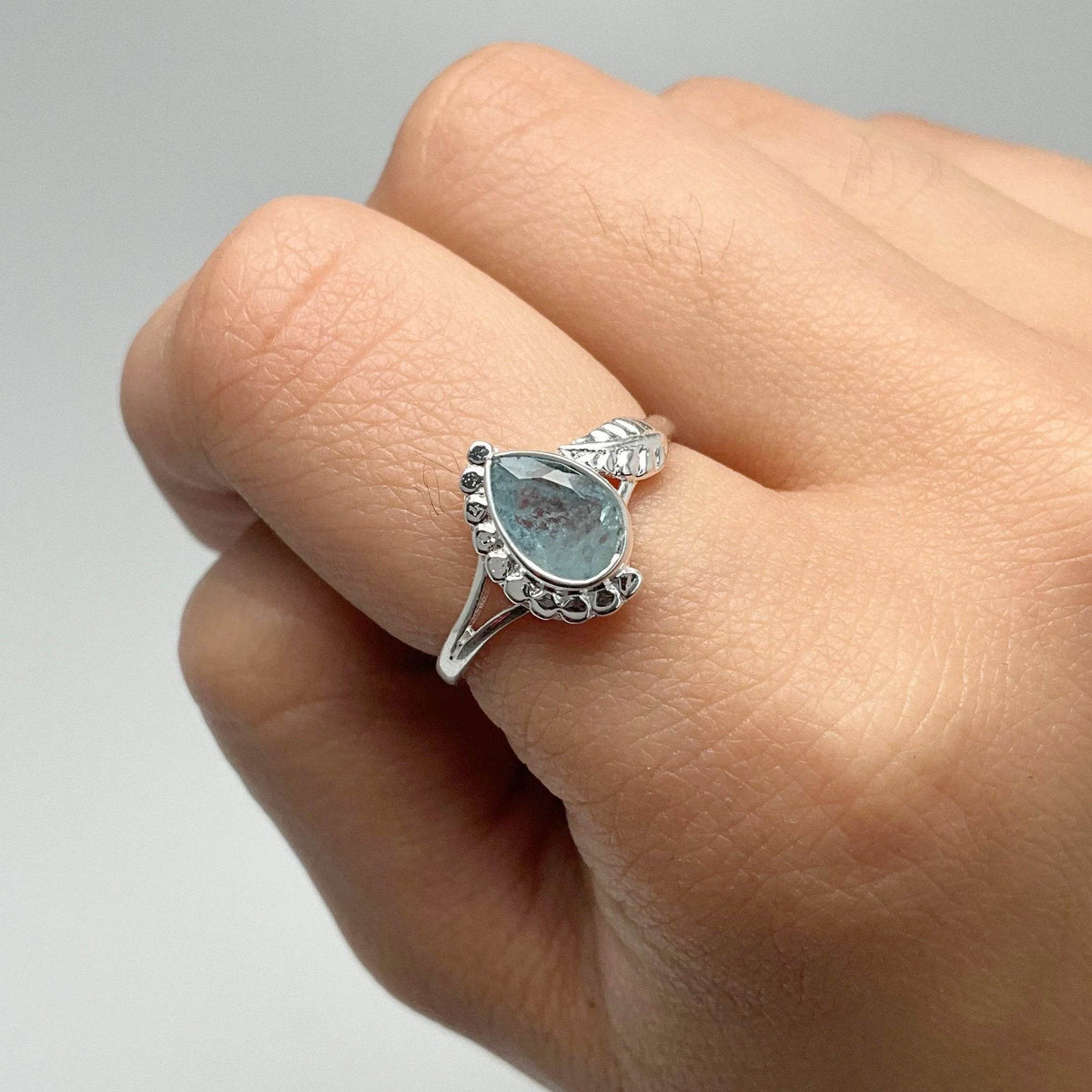 Aquamarine Ring-Rocks and Gems Canada