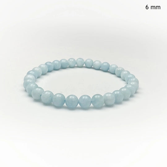 Aquamarine Beaded Bracelet - Rocks and Gems Canada