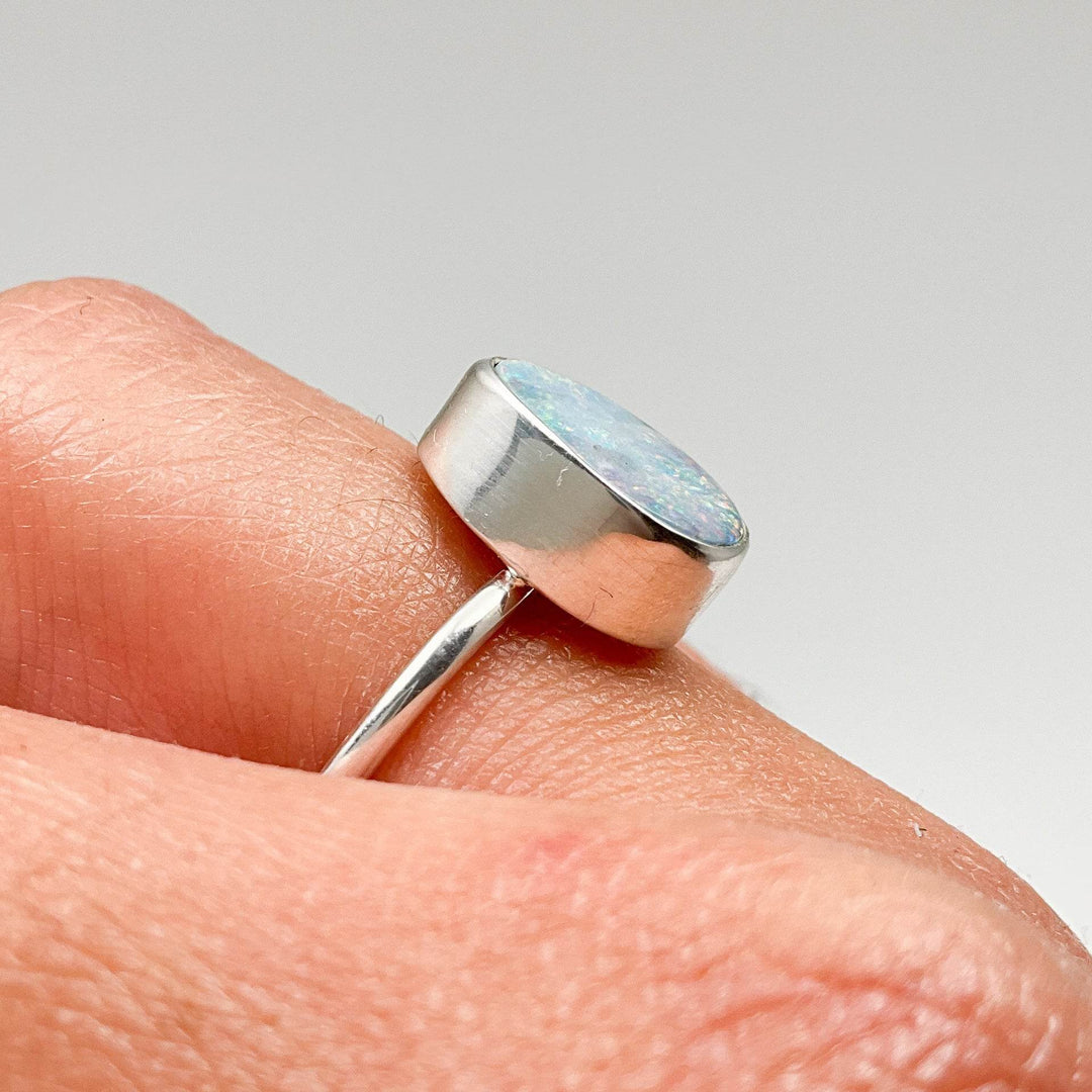 Australian Opal Ring-Rocks and Gems Canada
