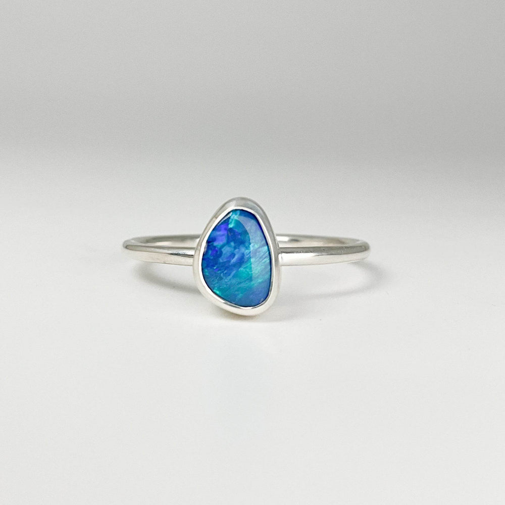 Australian Opal Ring-Rocks and Gems Canada