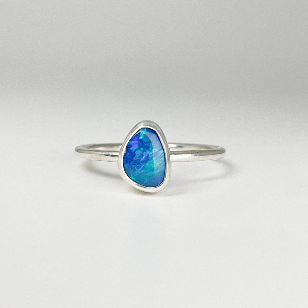 Australian Opal Ring-Rocks and Gems Canada