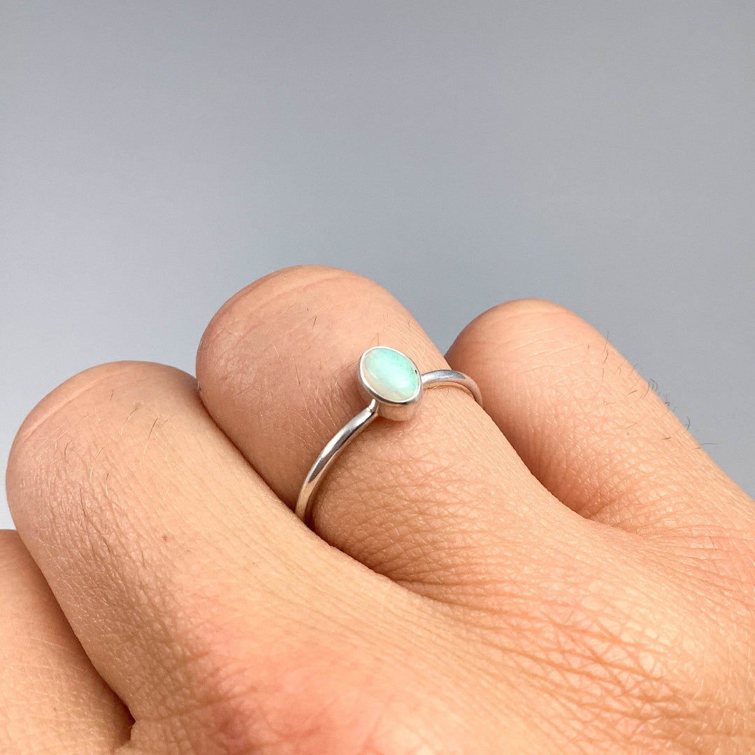 Australian Opal Ring-Rocks and Gems Canada