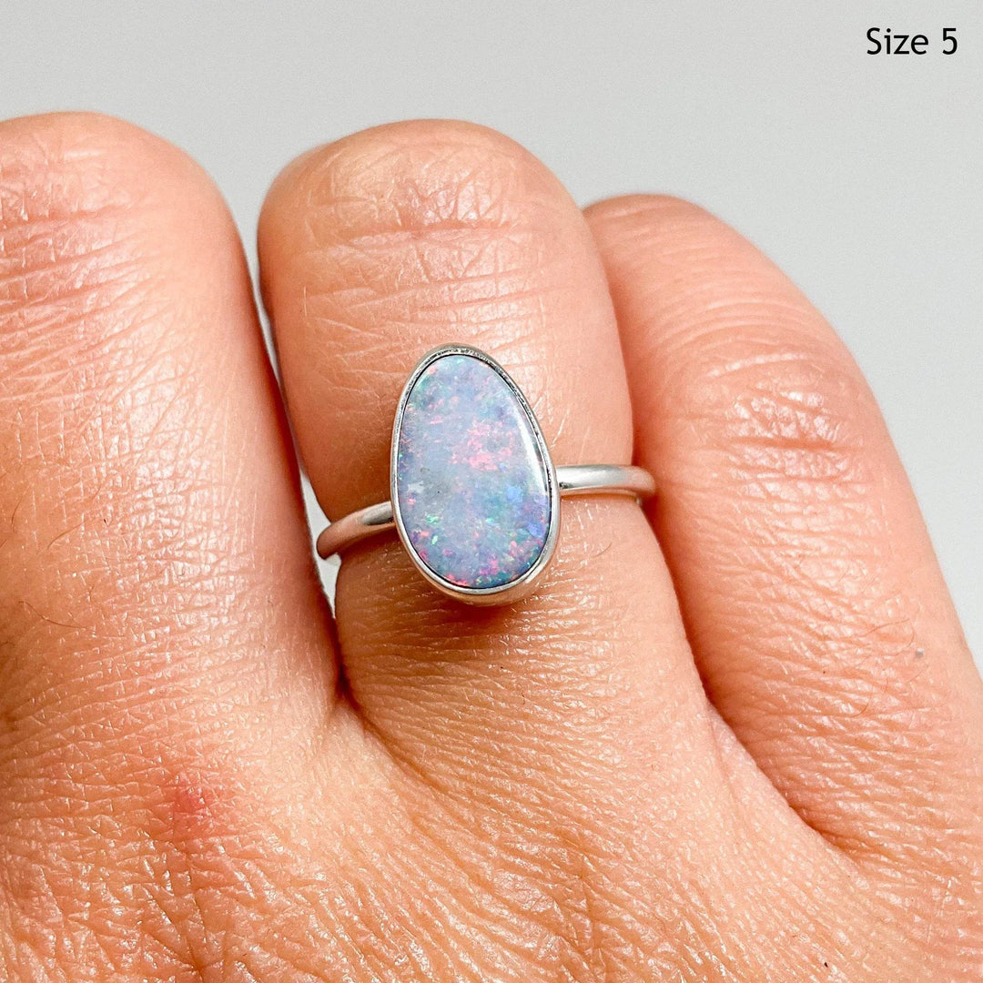 Australian Opal Ring-Rocks and Gems Canada