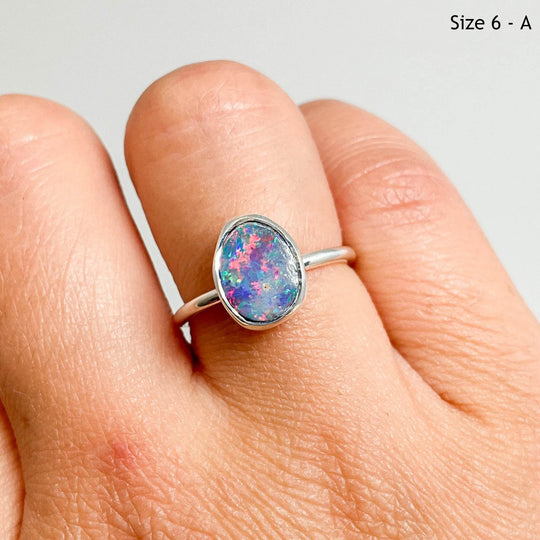 Australian Opal Ring-Rocks and Gems Canada