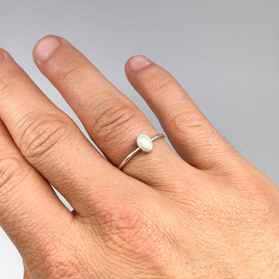Australian Opal Ring-Rocks and Gems Canada