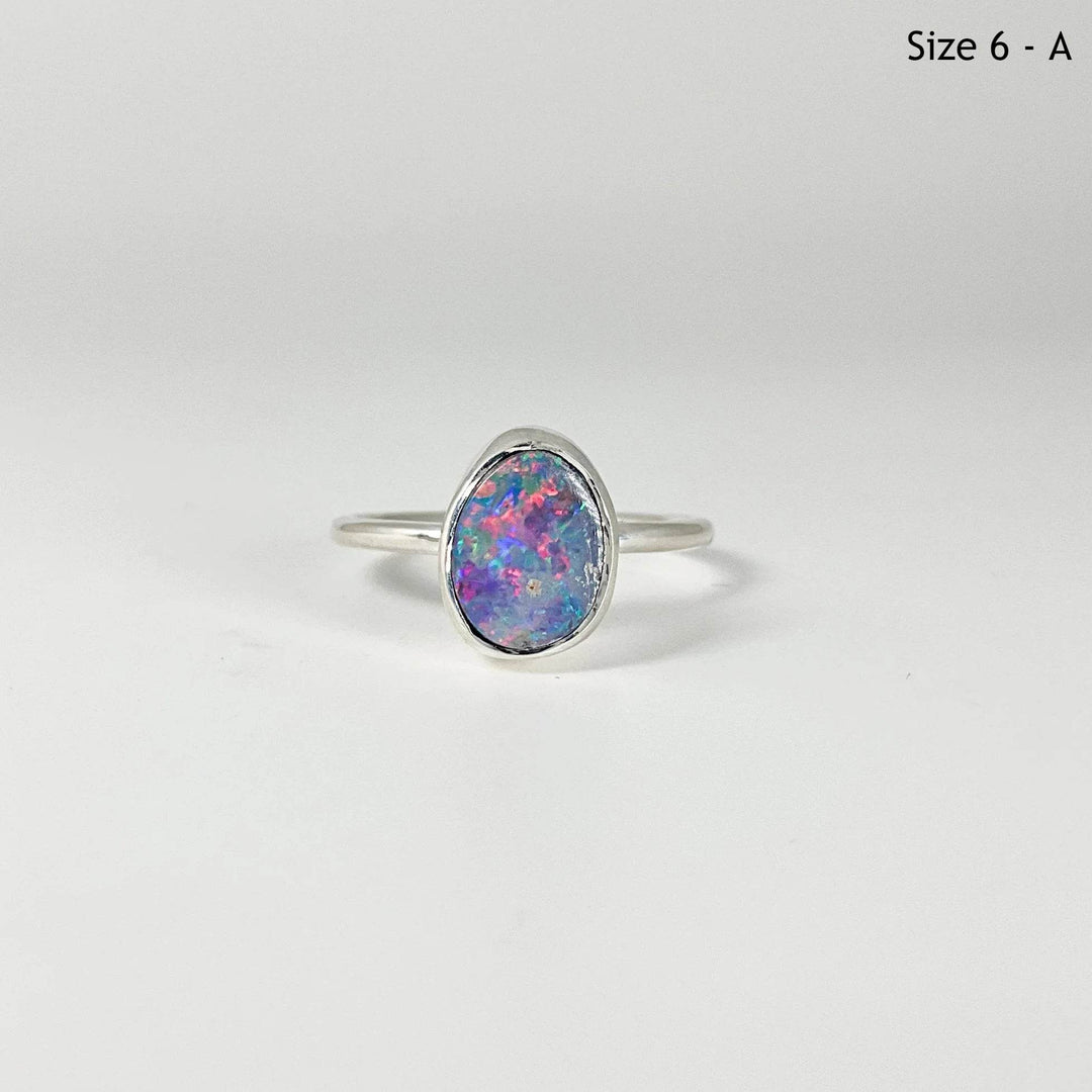 Australian Opal Ring-Rocks and Gems Canada