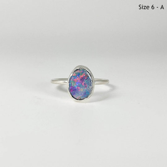 Australian Opal Ring-Rocks and Gems Canada