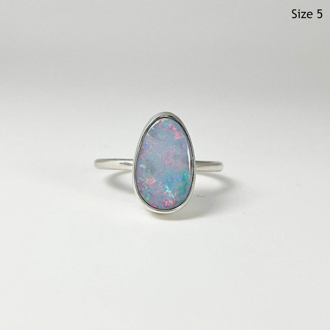 Australian Opal Ring-Rocks and Gems Canada