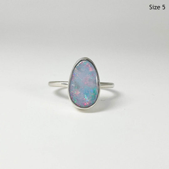 Australian Opal Ring-Rocks and Gems Canada
